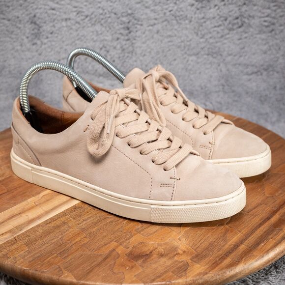 Frye Shoes - FRYE Ivy Low Lace Sneakers 347188 Ivory Italian Leather Fashion Shoes Womens 7.5